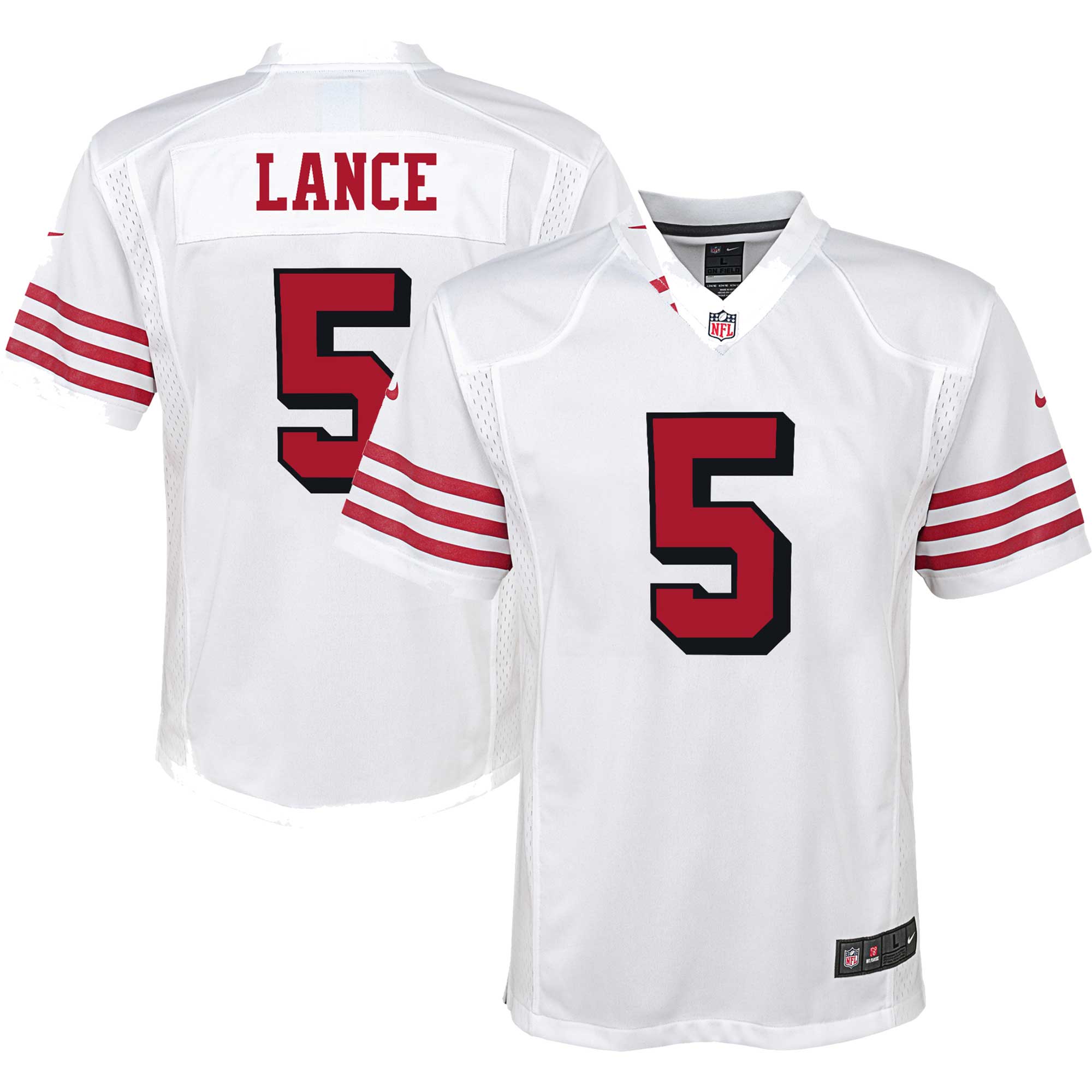 Trey Lance San Francisco 49ers Nike Youth Game Jersey - Scarlet/White