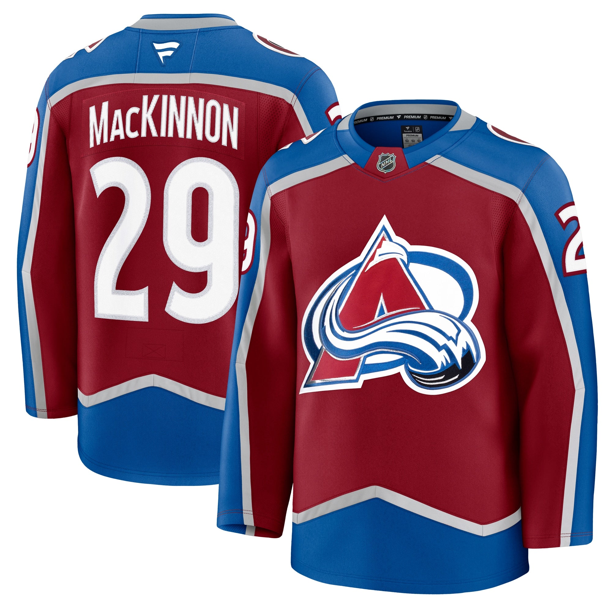 Nathan MacKinnon Colorado Avalanche  Alternate Premium Jersey - Navy/Burgundy/White