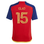 Justen Glad Real Salt Lake adidas Youth 2024 Peak Utah Replica Player Jersey – Red