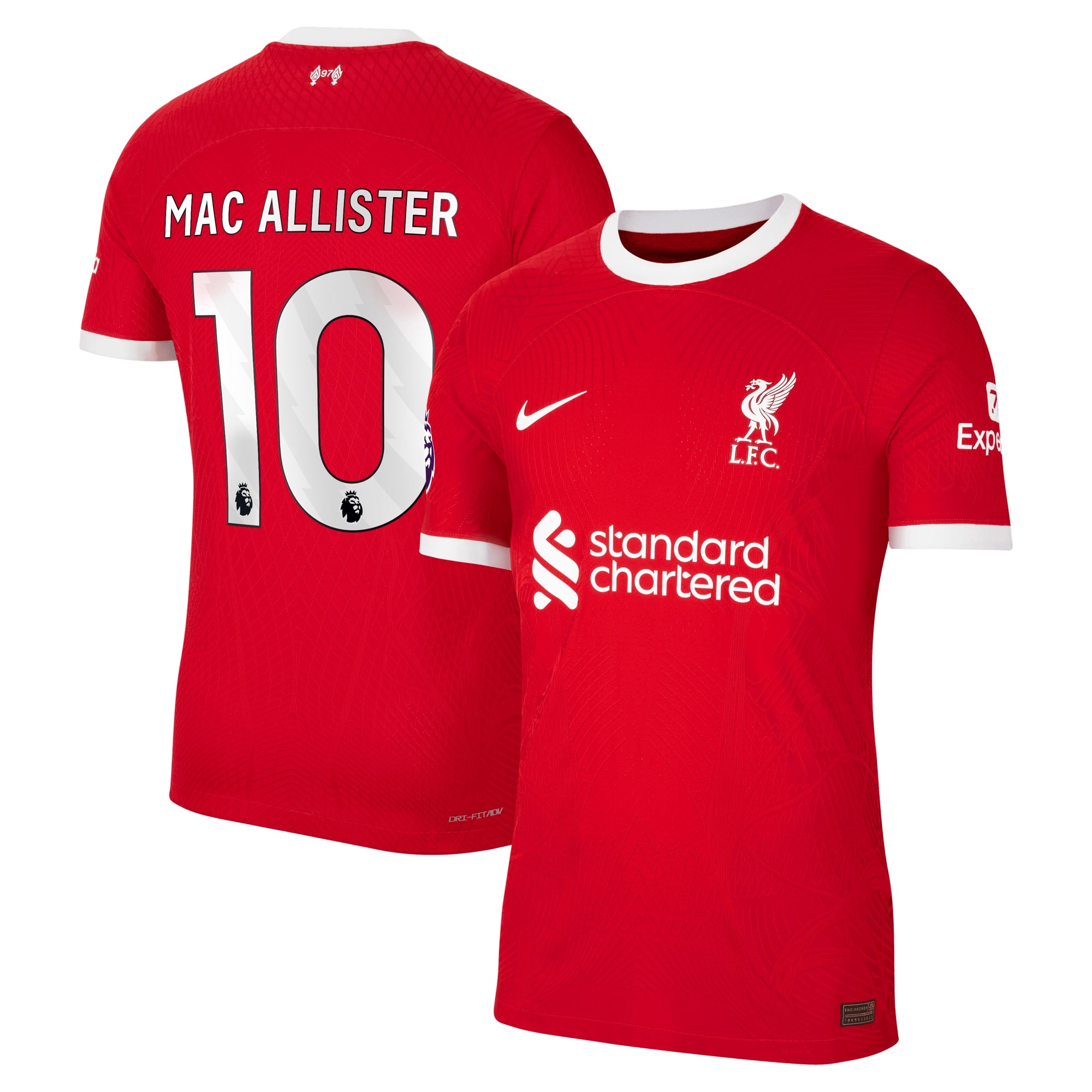 Alexis Mac Allister Liverpool Nike 2023/24 Away Authentic Player Jersey - White/Red