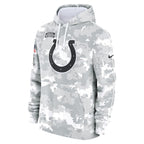 Indianapolis Colts Nike 2024 Salute to Service Club Fleece Pullover Hoodie - Arctic Camo