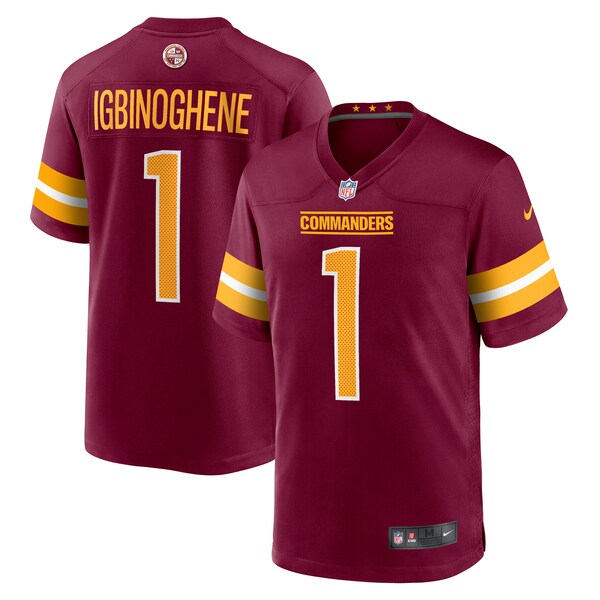 Noah Igbinoghene Washington Commanders Nike  Game Jersey -  Burgundy