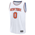 Donte DiVincenzo New York Knicks  Fast Break Replica Player Jersey - Association Edition - White