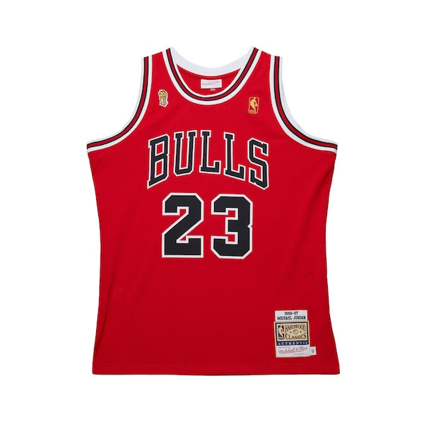 Michael Jordan Chicago Bulls  1996/97 Throwback Authentic Jersey - Red