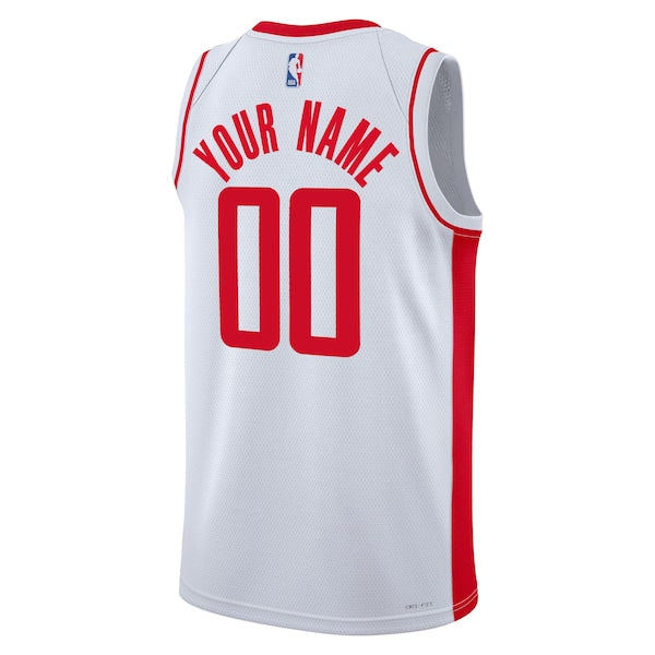 Houston Rockets Nike Unisex Swingman Custom Jersey White - Association Edition