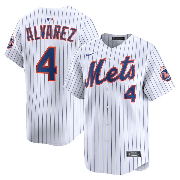 Francisco Alvarez New York Mets Nike Home Limited Player Jersey - White