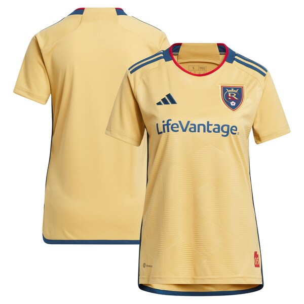 Real Salt Lake adidas Women's 2024 The Beehive State Kit Replica Jersey - Gold