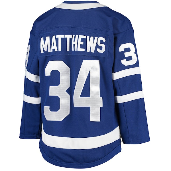 Auston Matthews Toronto Maple Leafs Youth Home Premier Player Jersey - Blue/Black