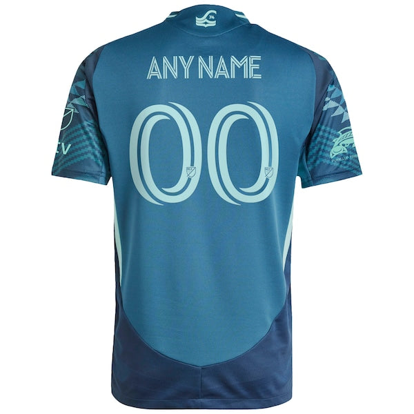 Seattle Sounders FC adidas 2025 The Salish Sea Kit Authentic Custom Jersey - Blue