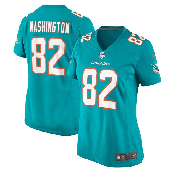 Tahj Washington Miami Dolphins Nike Women's  Game Jersey -  Aqua