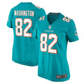 Tahj Washington Miami Dolphins Nike Women's  Game Jersey -  Aqua