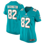 Tahj Washington Miami Dolphins Nike Women's  Game Jersey -  Aqua