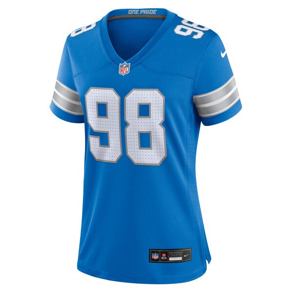 D.J. Reader Detroit Lions Nike Women's Team Game Jersey -  Blue