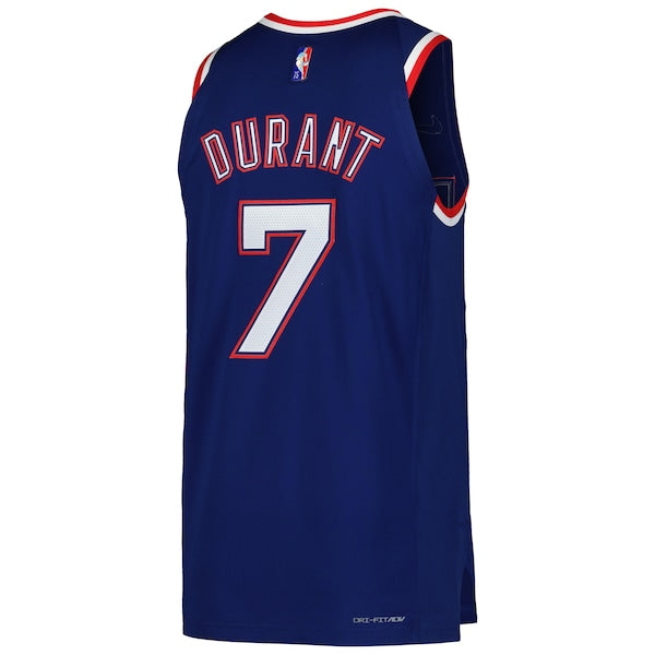 Kevin Durant Brooklyn Nets Nike Authentic Player Jersey - City Edition - Blue