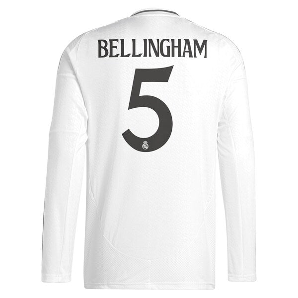 Jude Bellingham Los Merengues adidas 2024/25 Home Replica Long Sleeve Player Jersey - White