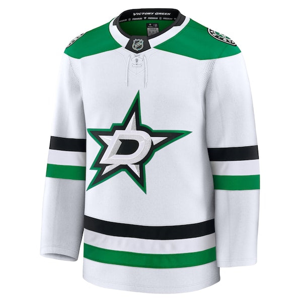 Dallas Stars  Away Premium Jersey - White/Black/Kelly Green