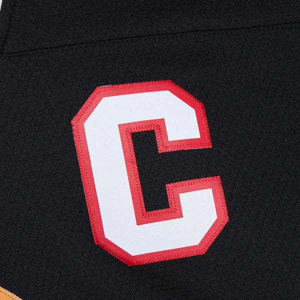 Chris Chelios Chicago Blackhawks  1997/98 Captain Patch Blue Line Player Jersey - Black