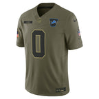 Jahmyr Gibbs Detroit Lions Nike 2025 Salute to Service Limited Jersey - Olive
