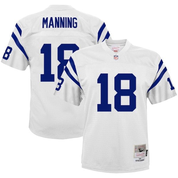 Peyton Manning Indianapolis Colts Youth 2006 Retired Player Legacy Jersey - White/Royal