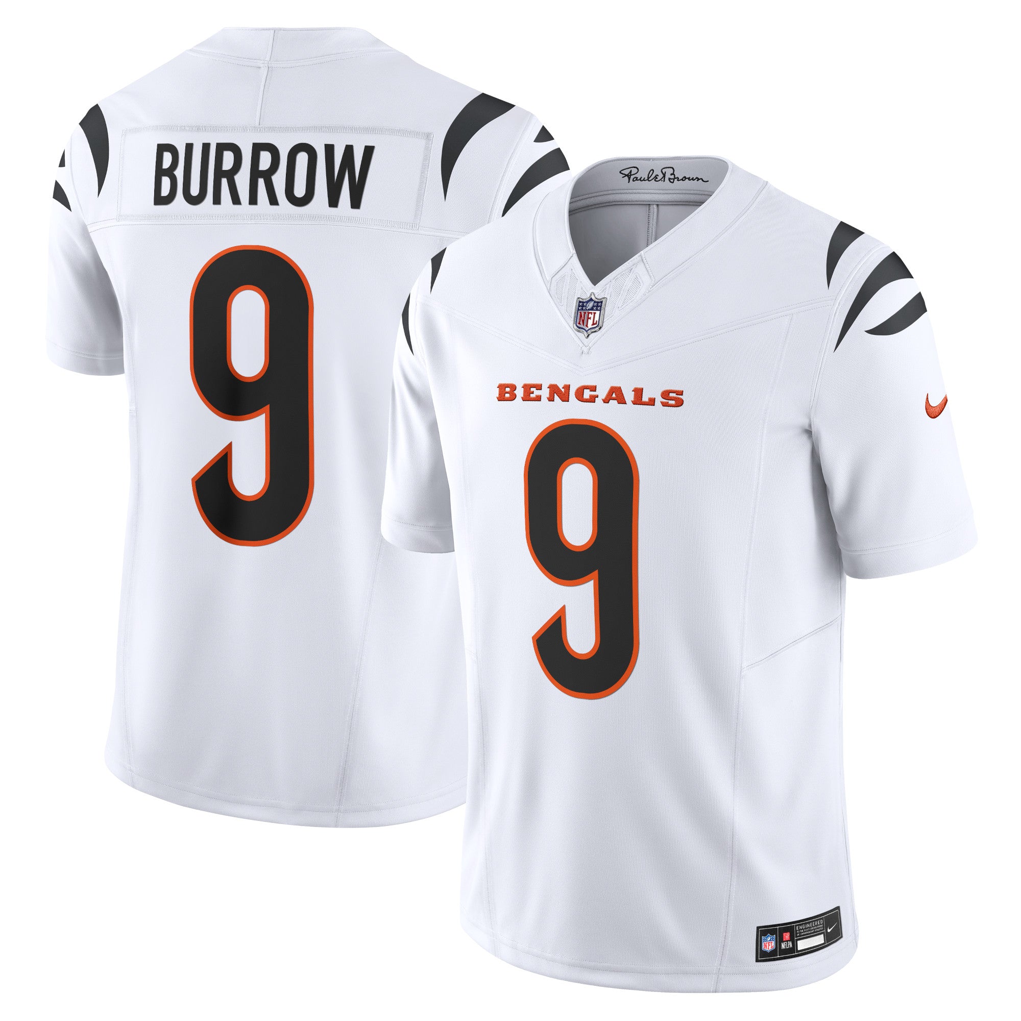 Joe Burrow Cincinnati Bengals Nike Vapor F.U.S.E. Limited Jersey - Black/White/Orange