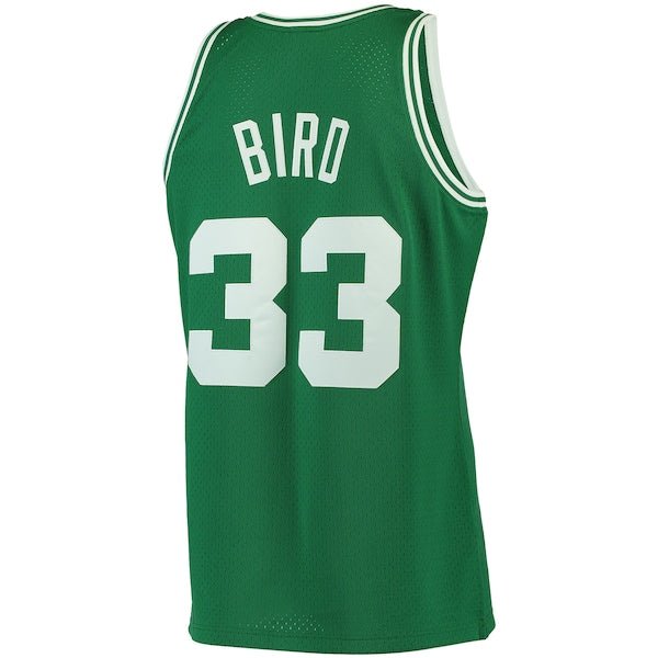 Larry Bird Boston Celtics 1985/86 Big & Tall Hardwood Classics Swingman Jersey - Kelly Green