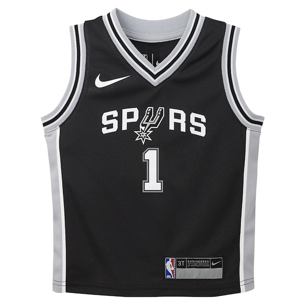 Victor Wembanyama San Antonio Spurs Nike Preschool Swingman Player Jersey - Icon Edition - Black