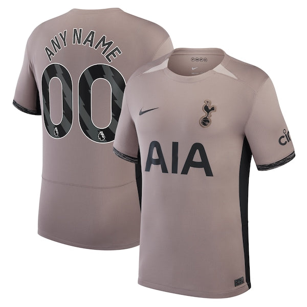 Tottenham Hotspur Nike 2023/24 Third Stadium Replica Custom Jersey – Tan