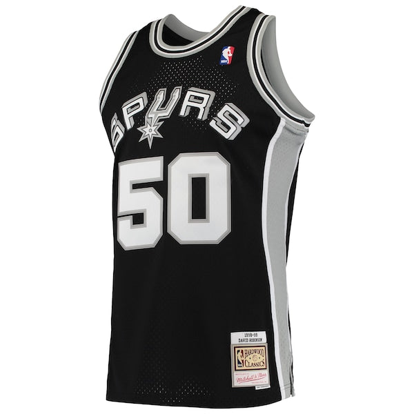 David Robinson San Antonio Spurs 1991/92 Hardwood Classics Swingman Jersey - Black