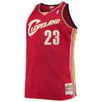 LeBron James Cleveland Cavaliers 2003/04 Big & Tall Hardwood Classics Swingman Jersey - Red