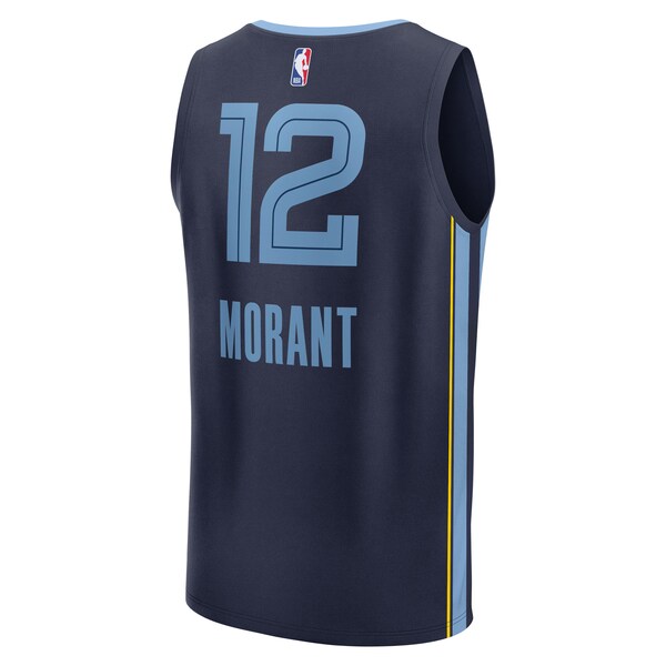 Ja Morant Memphis Grizzlies  Youth Fast Break Replica Player Jersey - Icon Edition - Navy