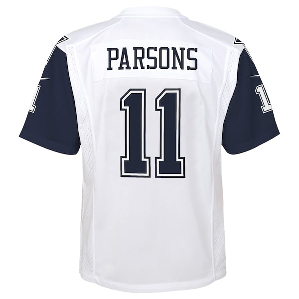 Micah Parsons Dallas Cowboys Nike Youth Alternate Game Jersey - White/Navy