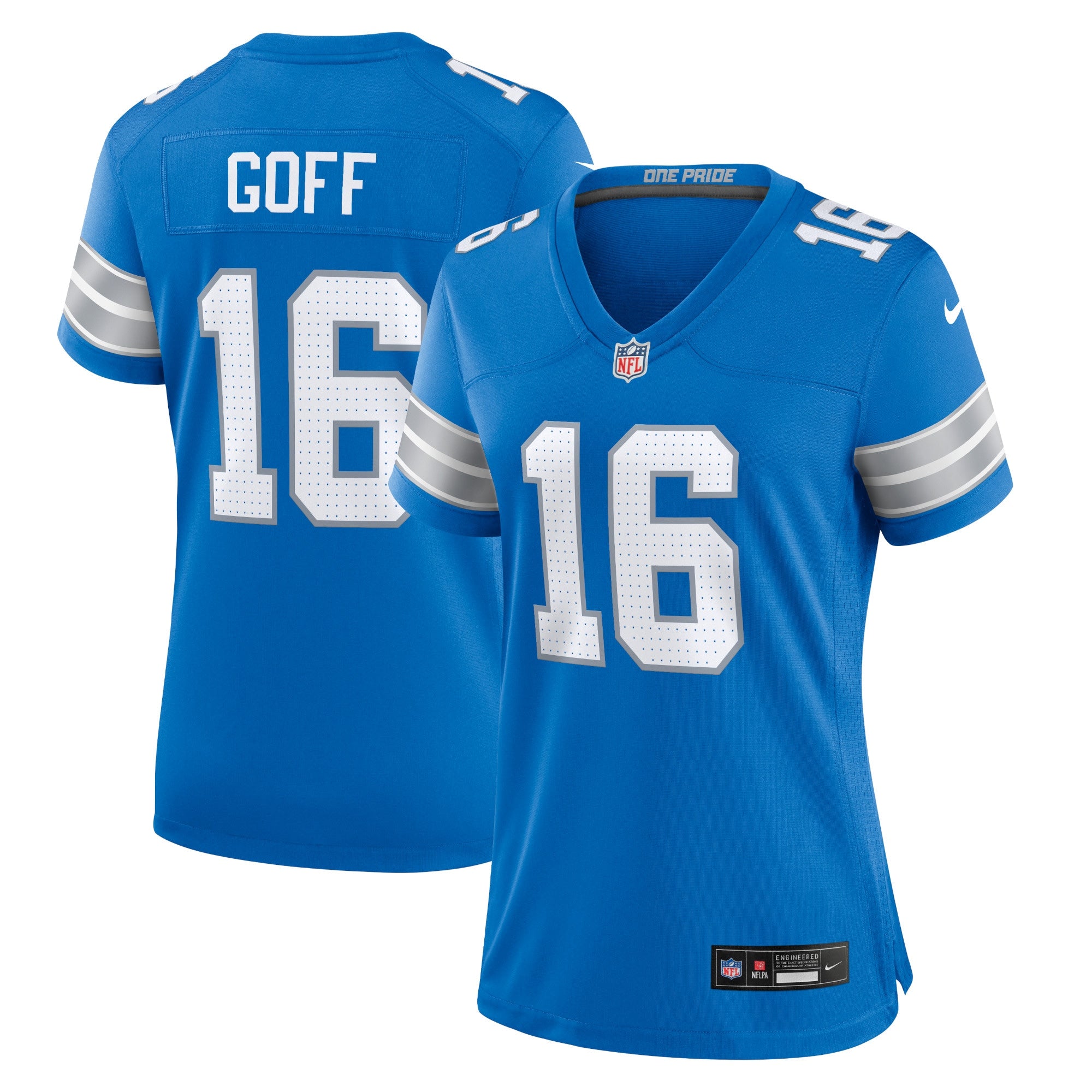 Jared Goff Detroit Lions Nike Women's 2nd Alternate Game Jersey - Black/Blue