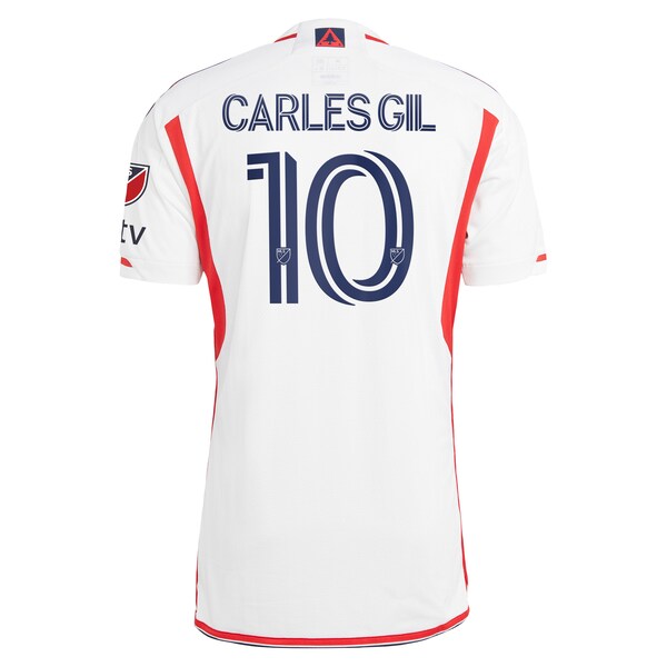 Carles Gil New England Revolution adidas 2024 Defiance Authentic Jersey - White