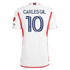 Carles Gil New England Revolution adidas 2024 Defiance Authentic Jersey - White