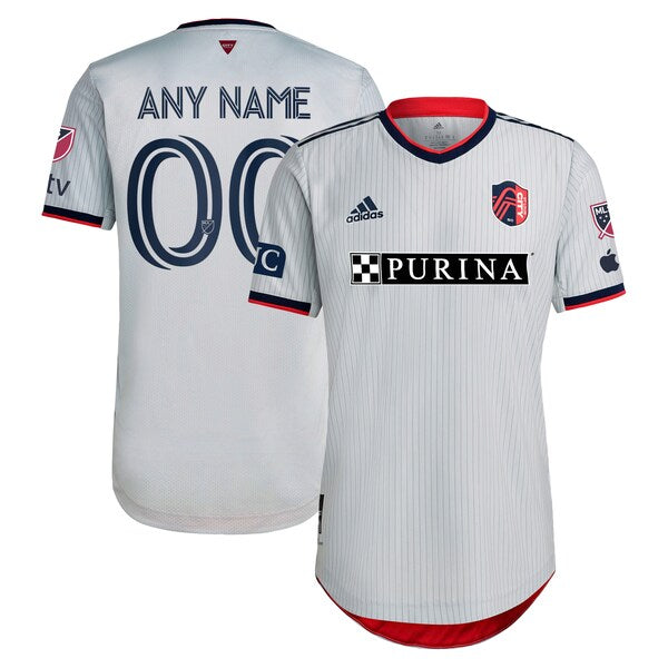 St. Louis City SC adidas 2024 The Spirit Kit Authentic Custom Jersey - Gray