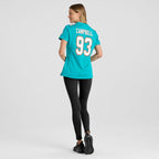 Calais Campbell Miami Dolphins Nike Women's  Game Jersey -  Aqua