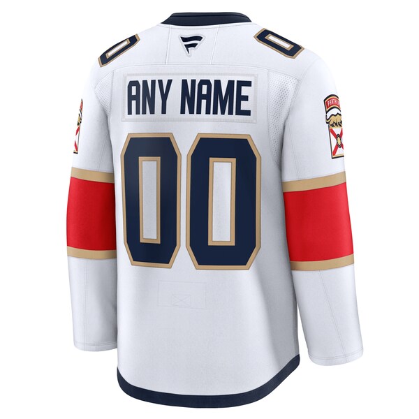Florida Panthers  Away Premium Custom Jersey - White/Red
