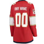 Florida Panthers  Women's 2025 Stanley Cup Champions Breakaway Custom Jersey - Red