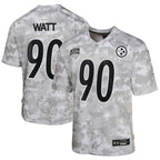 T.J. Watt Pittsburgh Steelers Nike Youth 2024 Salute to Service Game Jersey - Arctic Camo