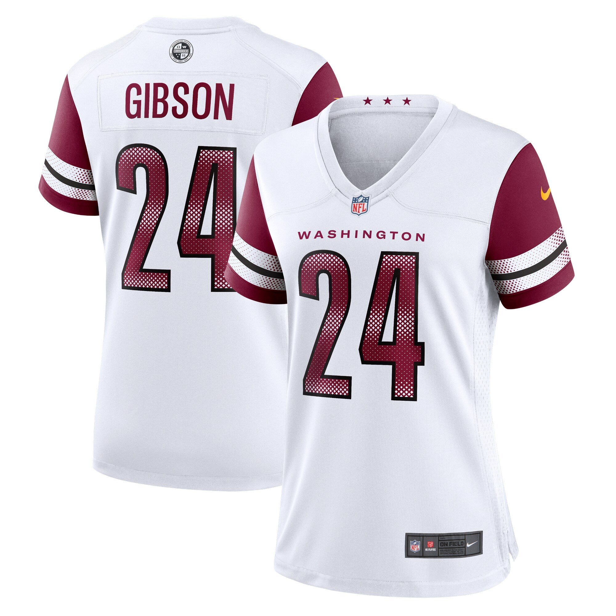 Antonio Gibson Washington Commanders Nike Women's Game Jersey - Burgundy/Black/White