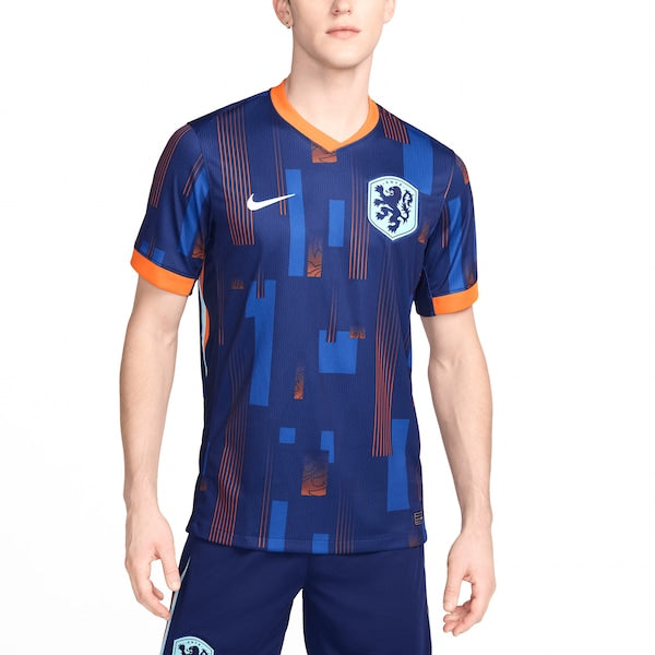 Netherlands National Team Nike 2024 Away Replica Blank Jersey - Blue