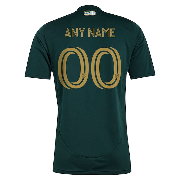 Portland Timbers adidas 2025 Forever Green & Gold Replica Custom Jersey - Green