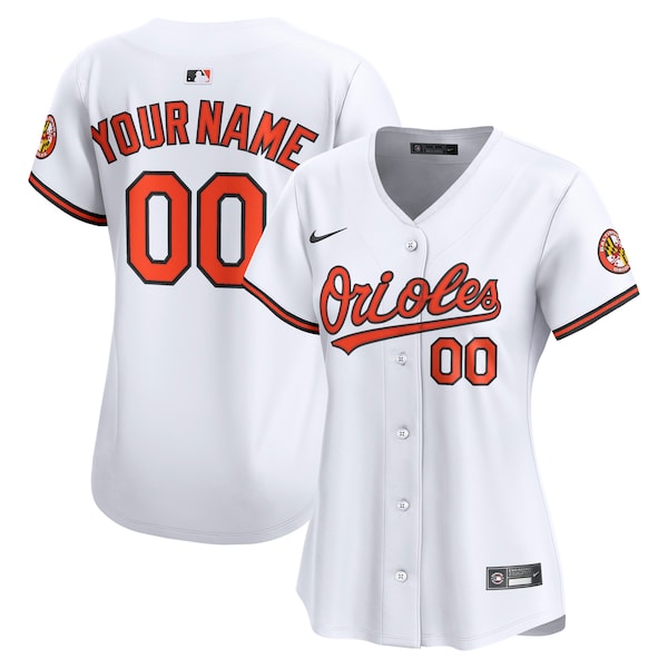 Baltimore Orioles Nike Women's Home Limited Custom Jersey - White