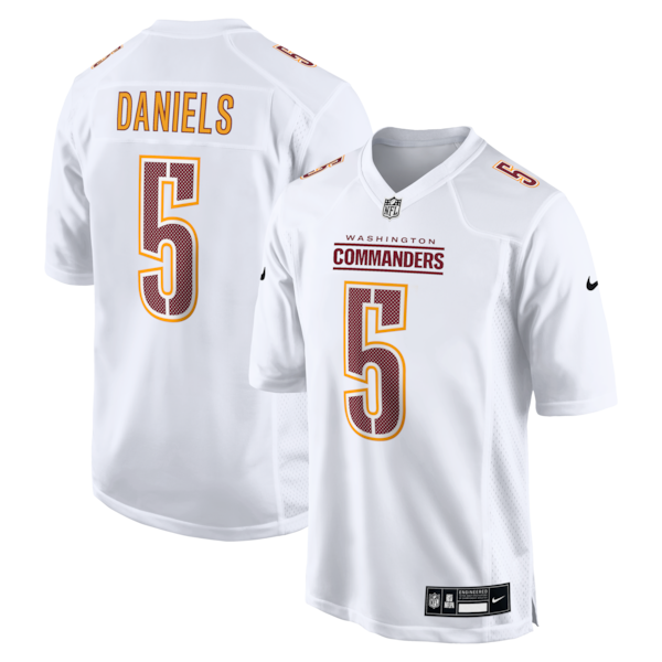 Jayden Daniels Washington Commanders Nike Fashion Jersey - Tundra White