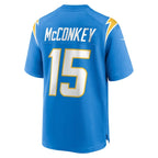 Ladd McConkey Los Angeles Chargers Nike Youth Team Game Jersey - Powder Blue