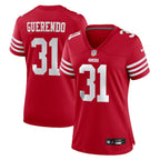 Isaac Guerendo San Francisco 49ers Nike Women's  Game Jersey -  Scarlet