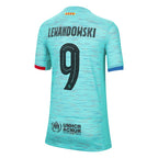 Robert Lewandowski Barcelona Nike Youth 2023/24 Third Replica Jersey - Aqua
