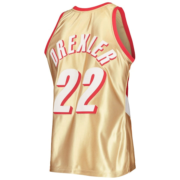 Clyde Drexler Portland Trail Blazers 75th Anniversary 1991/92 Hardwood Classics Swingman Jersey - Gold