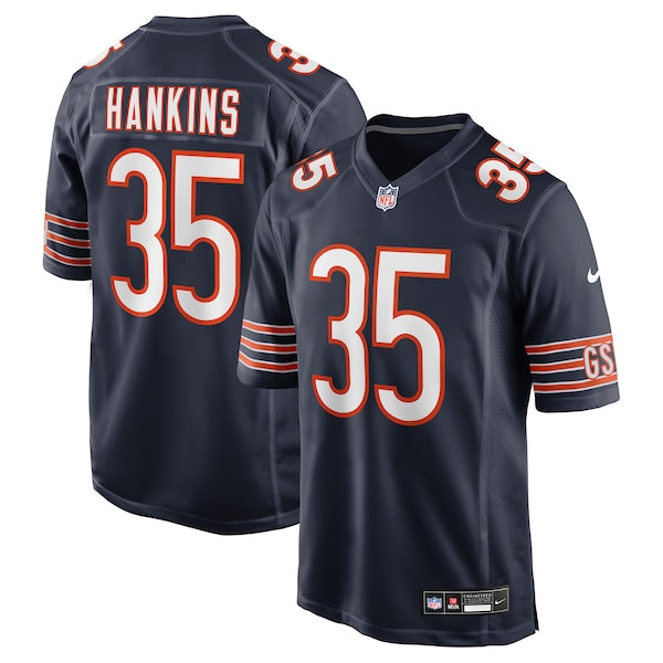 Deion Hankins Chicago Bears Nike Team Game Jersey -  Navy
