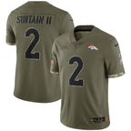 Men's Denver Broncos Patrick Surtain II Nike Olive Salute To Service Limited Jersey
